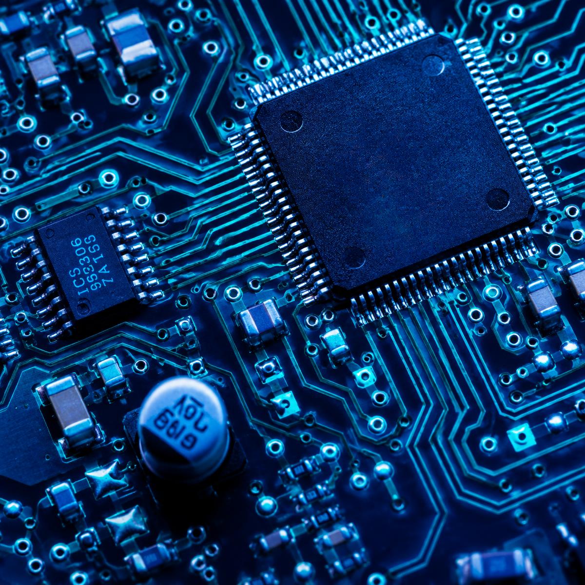 Close-up of a circuit board